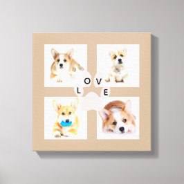 Dog-Foto und Pay-Druck-Uni 4 Instagram-Bilder Leinwanddruck