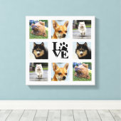 Dog Foto Uni 8 Instagramm-Images Leinwanddruck (Insitu (Holzboden))