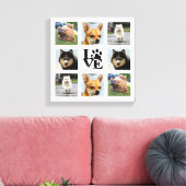 Dog Foto Uni 8 Instagramm-Images Leinwanddruck (Insitu (Wohnzimmer))