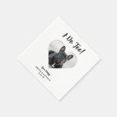 Dog Foto Wedding Cocktail Napkins Serviette (Ecke)