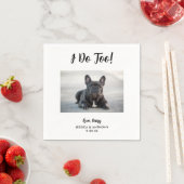 Dog Foto Wedding Cocktail Napkins Serviette (Beispiel)