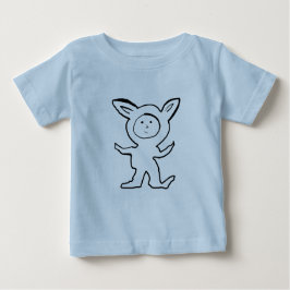 Dog Fox Ear Kids Jammies Baby T-shirt