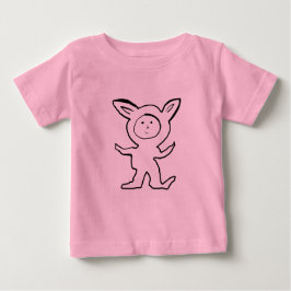 Dog Fox Ear Kids Jammies Baby T-shirt