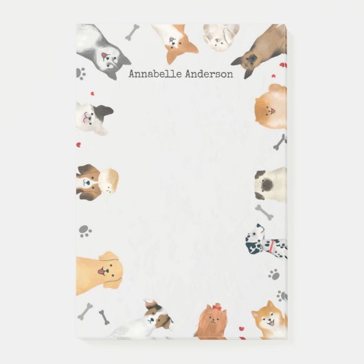 Dog Frame Post-it Klebezettel (Vorderseite)