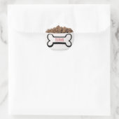 Dog friend runder aufkleber (Tasche)