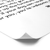 Dog Friendly Hotel Sign Poster (Ecke)