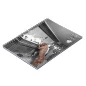 Dog Friendly Saloon Tavern Bar 1900 Fotograf Notizblock (Linke Seite)