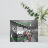 Dog Friendly Saloon Tavern Bar 1900 Fotograf Postkarte (Stehend Vorderseite)