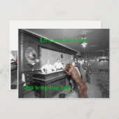 Dog Friendly Saloon Tavern Bar 1900 Fotograf Postkarte (Vorne/Hinten)