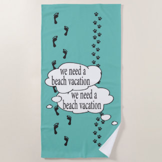 Dog Friendly Strände Funny Beach Handtuch