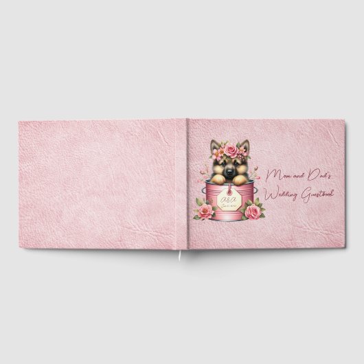 Dog Friends Mama und Vaters Hochzeit Gästebuch (Voll)