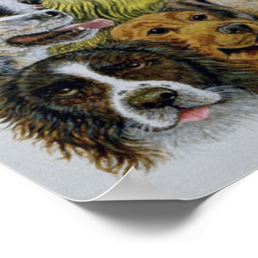 Dog Friends Poster (Ecke)