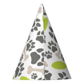 Dog Funny Zitat Birthday Pawty Partyhütchen (Rückseite)