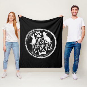 Dog genehmigt Fleece Blanket