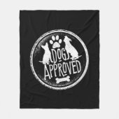Dog genehmigt Fleece Blanket (Vorderseite)