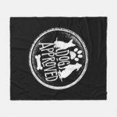 Dog genehmigt Fleece Blanket (Vorderseite (Horizontal))