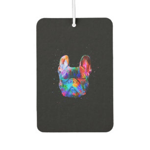 Dog Geometric Colour Splash Pop Art French Bulldog Autolufterfrischer