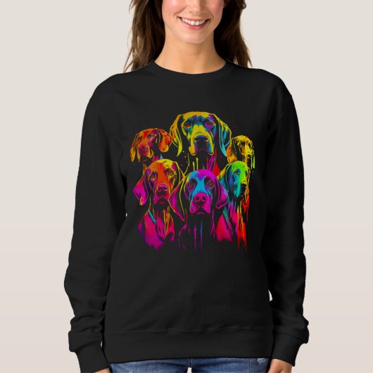 Dog German Shorthaired Pointer Family 1 Sweatshirt (Vorderseite)