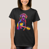 Dog German Shorthaired Pointer Guitar T-Shirt (Vorderseite)