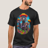 Dog German Shorthaired Pointer Mushroom T-Shirt (Vorderseite)