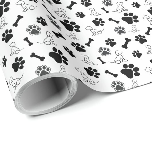 Dog Geschenkpapier Wrap Wrapping Papier (Rolleneckpunkt)