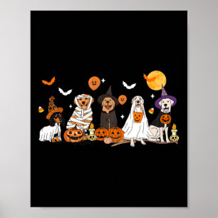 Dog Ghost Hexe Mummy Halloween Kostüme Männer Frau Poster
