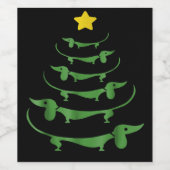 Dog Gift Dachshun | Lovely Weinetikett (Einzelnes Label)
