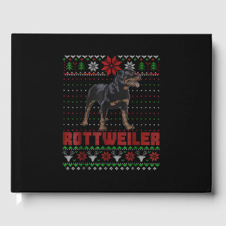 Dog Gift| Frohe Weihnachten mein Rottweiler Gästebuch