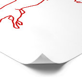 Dog Girl Agility Poster (Ecke)