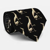 Dog Gold Muster Krawatte (Gerollt)