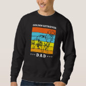 Dog  Golden Retriever Dad Retro Sweatshirt (Vorderseite)