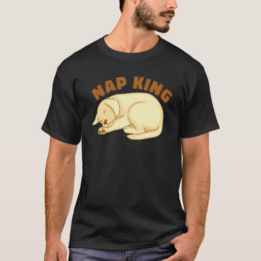 Dog Golden Retriever Nap Sleeping Sleep Pajama Nig T-Shirt (Vorderseite)