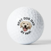 Dog Golf Ball, Dog Vater Golf Ball, Dog Vater Gesc Golfball (Vorderseite)