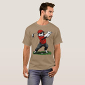 Dog Golf lustiges Geschenk T-Shirt (Vorne ganz)