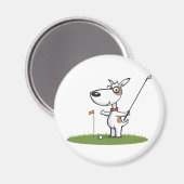 Dog Golf Magnet (Vorderseite/Rückseite)