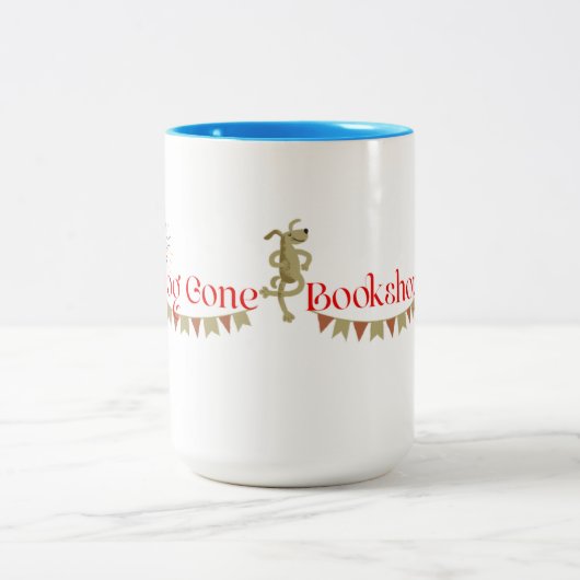 Dog Gone Bookshop Grosser Kaffee Tasse (Mittel)