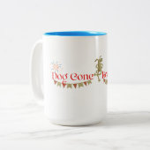 Dog Gone Bookshop Grosser Kaffee Tasse (Vorderseite Links)