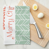 Dog Gone Frohe Weihnachten Küchentuch (Viertel Falte)