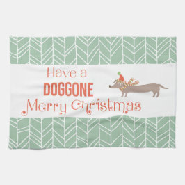 Dog Gone Frohe Weihnachten Küchentuch