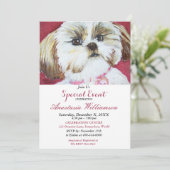 DOG GONE FUN PARTY EREIGNIS INVITE EINLADUNG (Stehend Vorderseite)