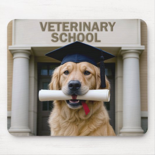 Dog Graduate of Veterinary School Mousepad (Vorne)