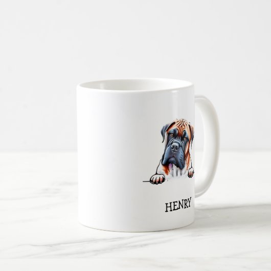 Dog grandma, personalized with picture and name kaffeetasse (VorderseiteRechts)