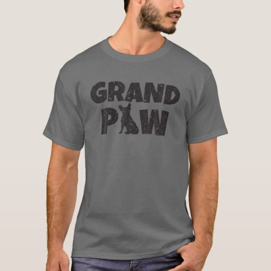 Dog Grandpa French Bulldog Grand Paw T Shirt Lover (Vorderseite)