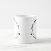 Dog Grandpa Personalisiertes Tier Foto Hund Lover Kaffeetasse (Mittel)