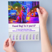 Dog Graphic Design Poster gefunden Flyer (Hand)