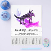 Dog Graphic Design Poster gefunden Flyer (Einzeln)