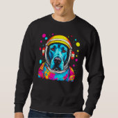 Dog Great Dane Astronaut Sweatshirt (Vorderseite)