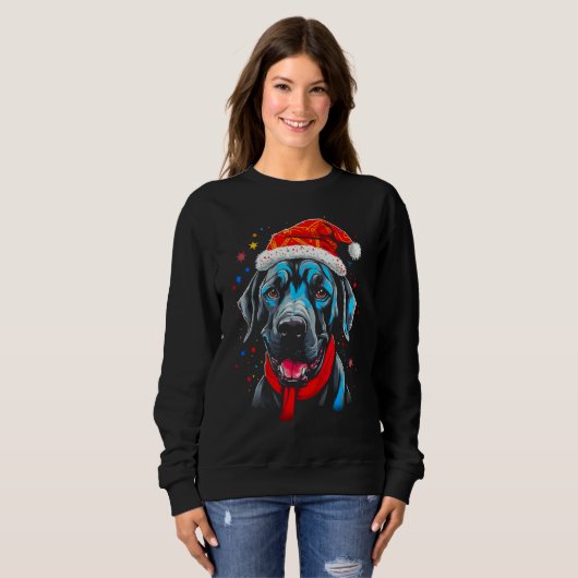Dog Great Dane Christmas Sweatshirt (Vorne ganz)