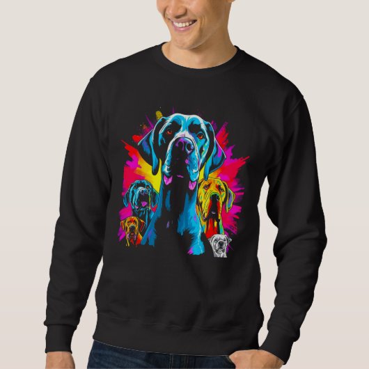 Dog Great Dane Family Sweatshirt (Vorderseite)