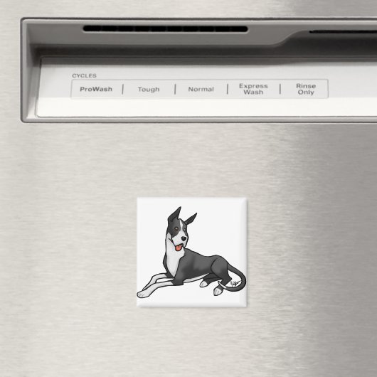 Dog Great Dane Mantle Magnet (In Situ (Geschirrspüler))